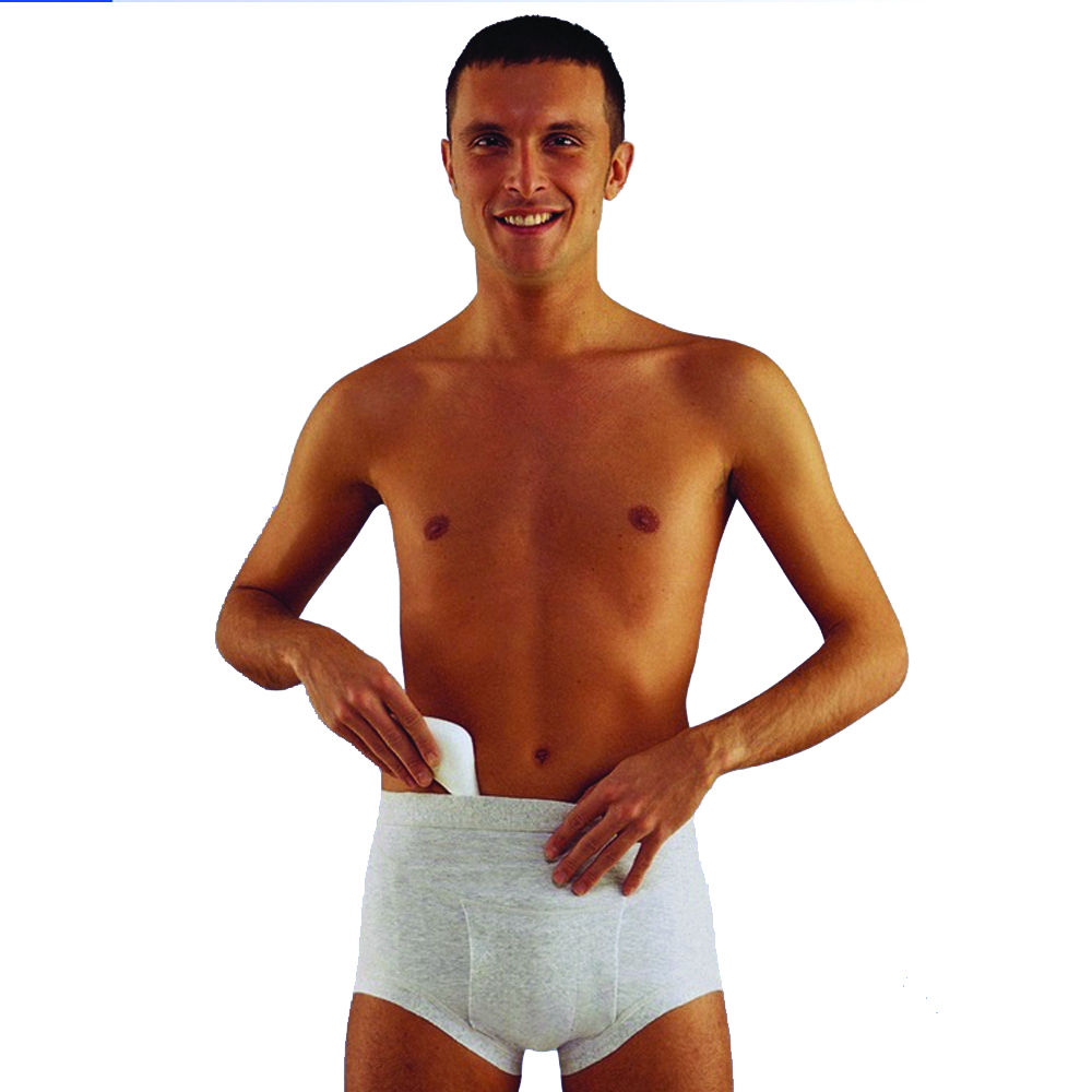 Hernia briefs and belts - Scudotex High Waist Inguinal Hernia Support Briefs Grey