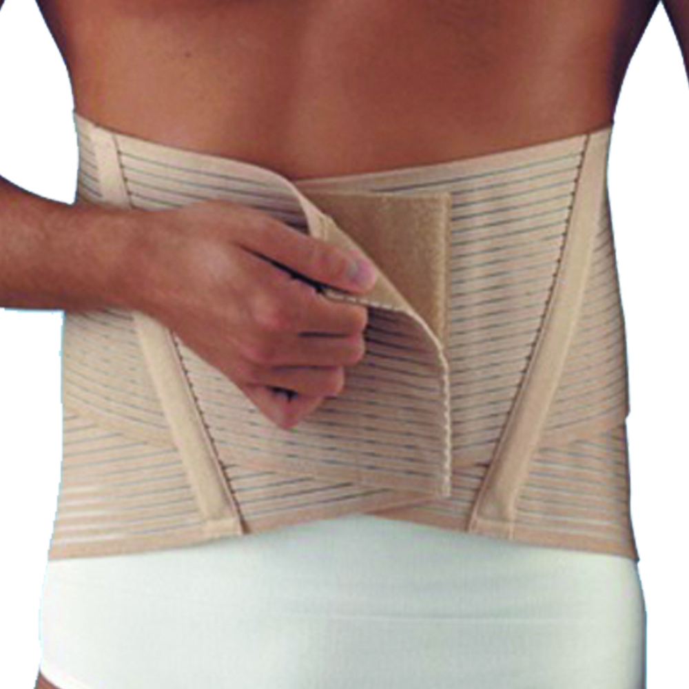Trunk tutors - Scudotex Lumbar Band Orthopedic Corset Cotton Cross Nature H 24cm