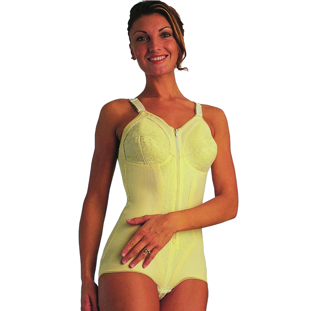 Modelers and Body - Scudotex Cotton Confort Body Shaper With Zip Cup B Champagne