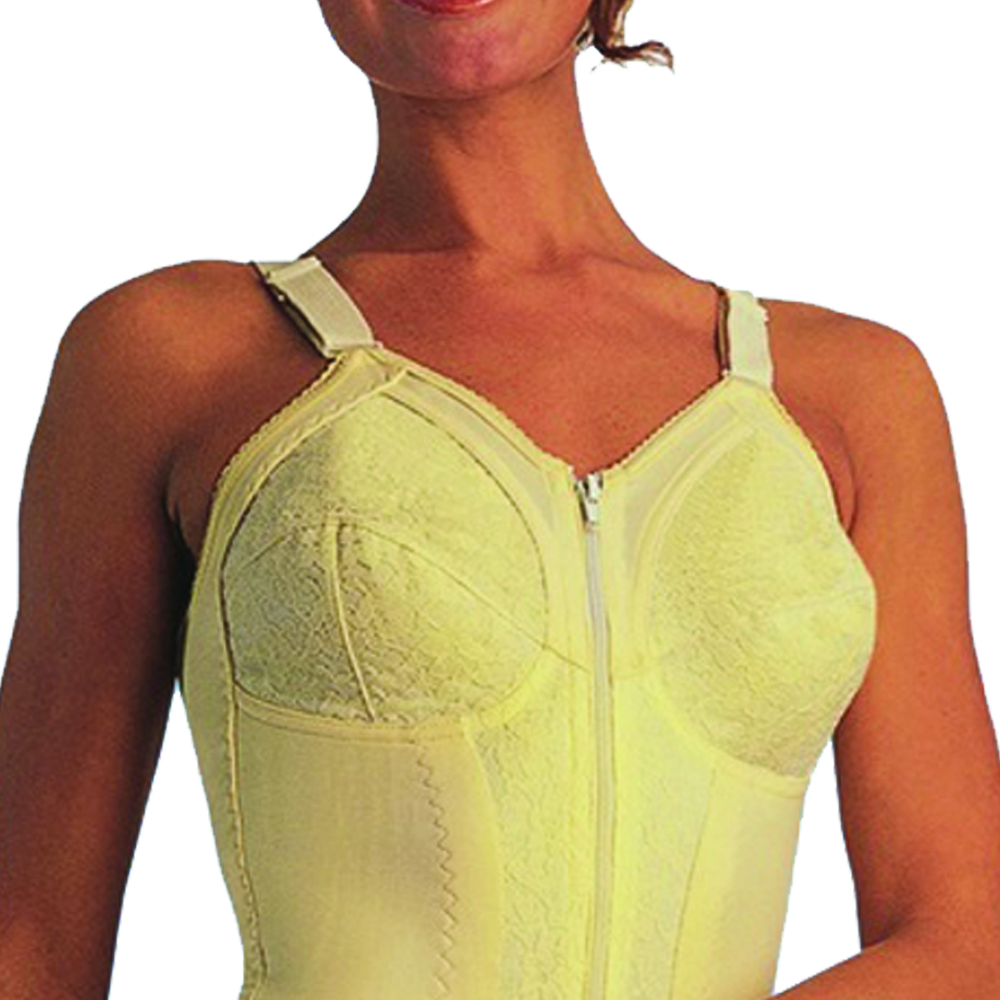 Modelers and Body - Scudotex Cotton Confort Body Shaper With Zip Cup B Champagne