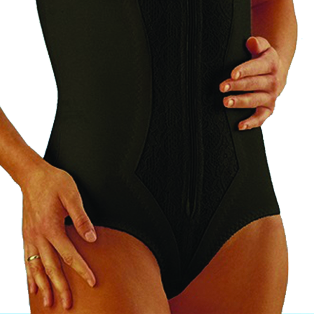 Modelers and Body - Scudotex Body Modellatore Cotton Confort Con Cerniera Coppa B Nero