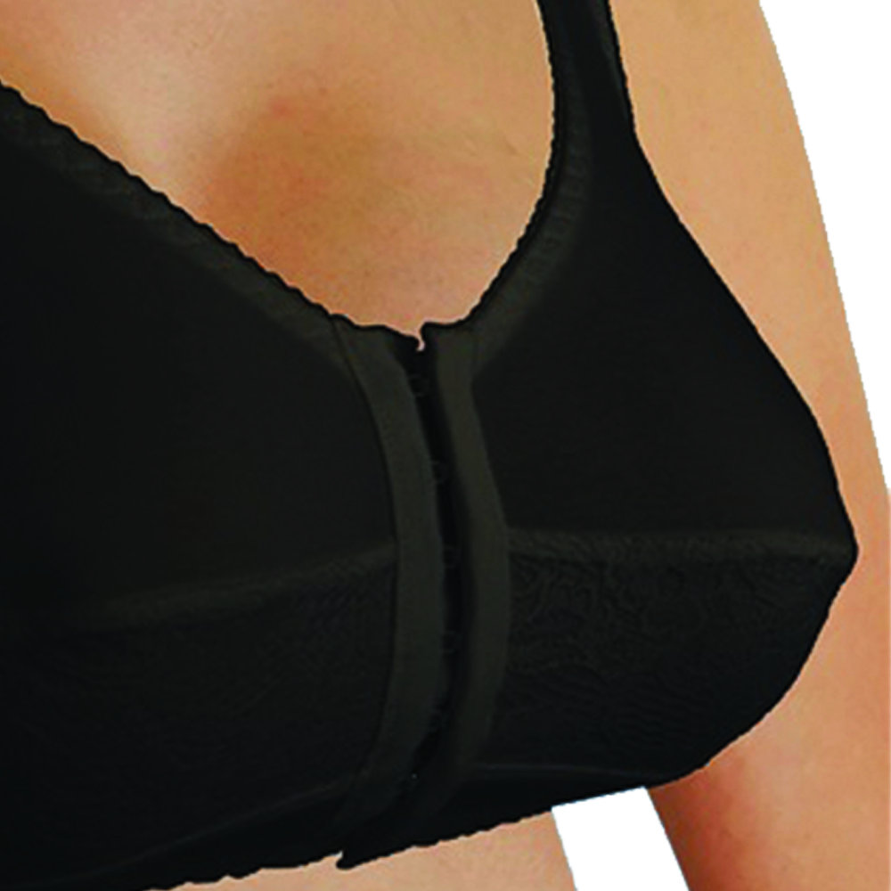Bras - Scudotex Plus Size C Cup Back Straightener Bra Black