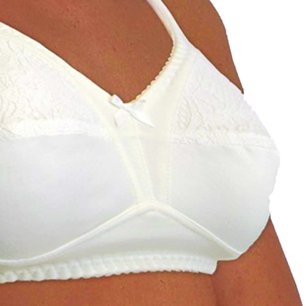 Bras - Scudotex Cotton Secret Mastectomy Bra Cup B White