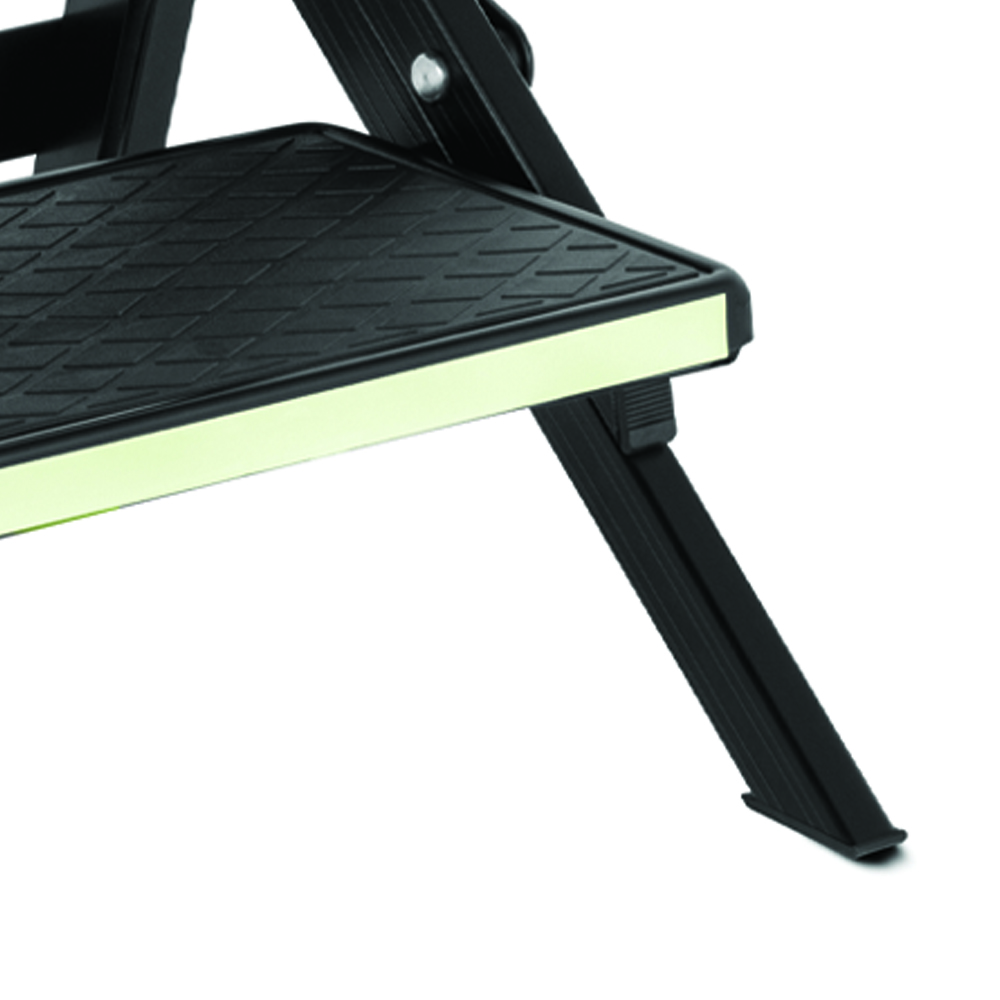 Steps and Stairs - Brunner Ruckstep Black Fluo Double Folding Camper Step