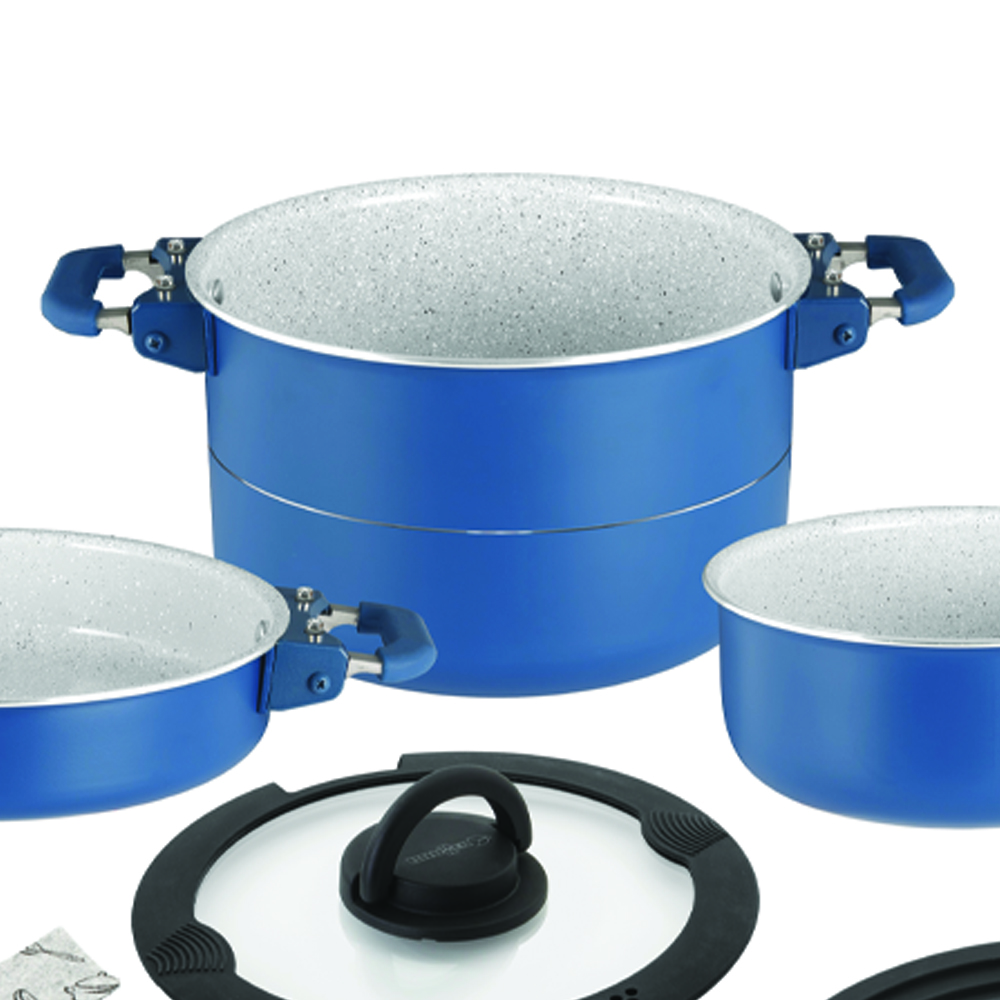 Pots and Pans - Brunner Camping Cookware Set Carezza Magnet 7pcs Diameter 20cm