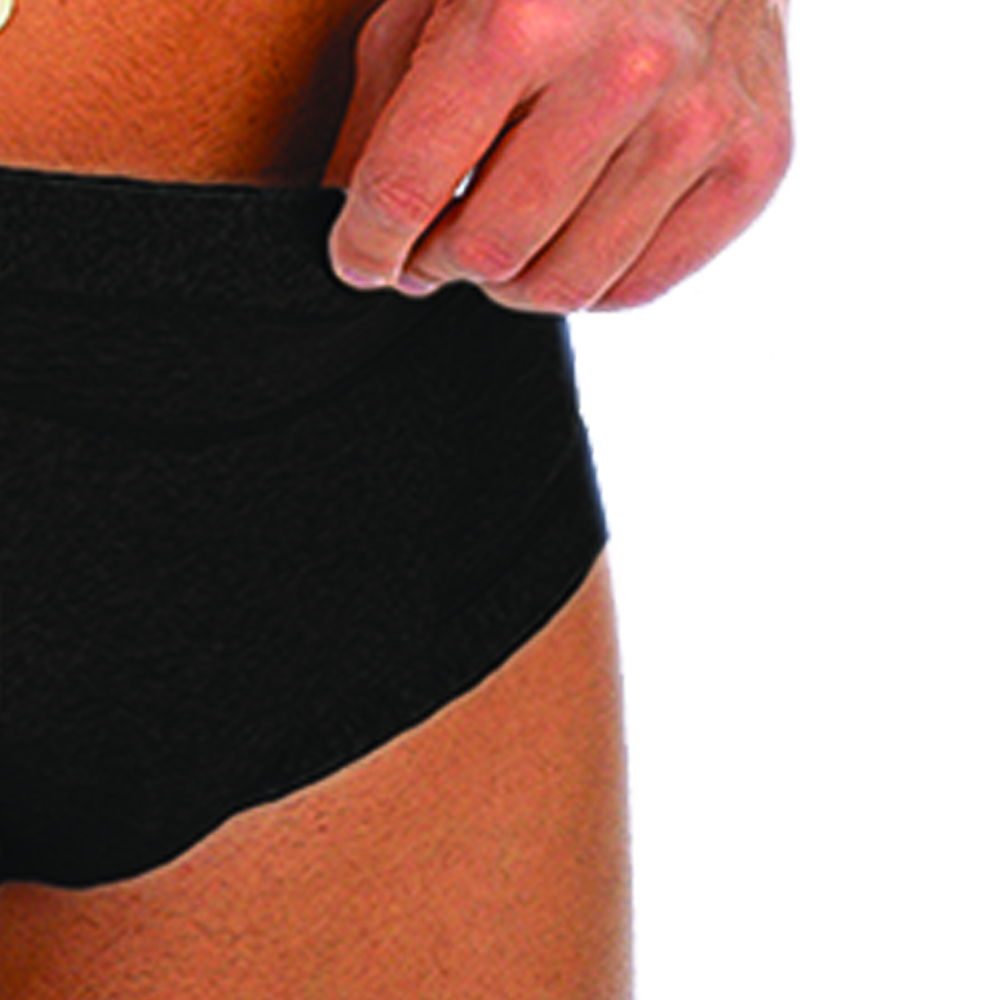 Hernia briefs and belts - Scudotex Low Waist Inguinal Hernia Support Briefs Black