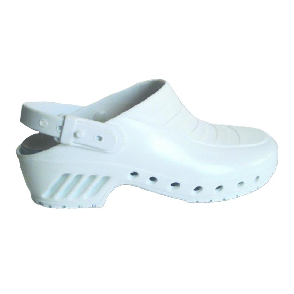 Sanitary Clogs - Rekordsan Professional Anatomical Sanitary Clogs Anti-slip White Autoclavable Medical