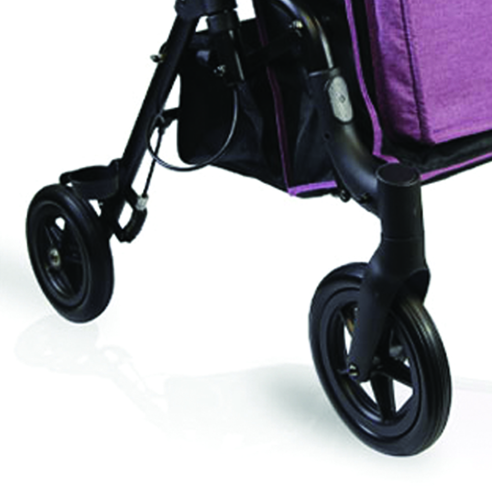 Rollator Walkers - Mopedia Walker Rollator Shopping Folding Elderly Komby + Shopping Basket