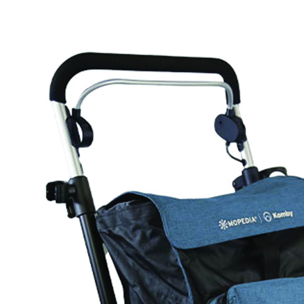 Rollator Walkers - Mopedia Walker Rollator Shopping Folding Elderly Komby + Shopping Basket