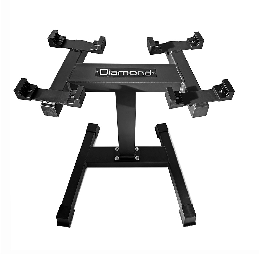Weights Rack and Dumbbells - Diamond Rack For Selectable Variable Load Dumbbells
