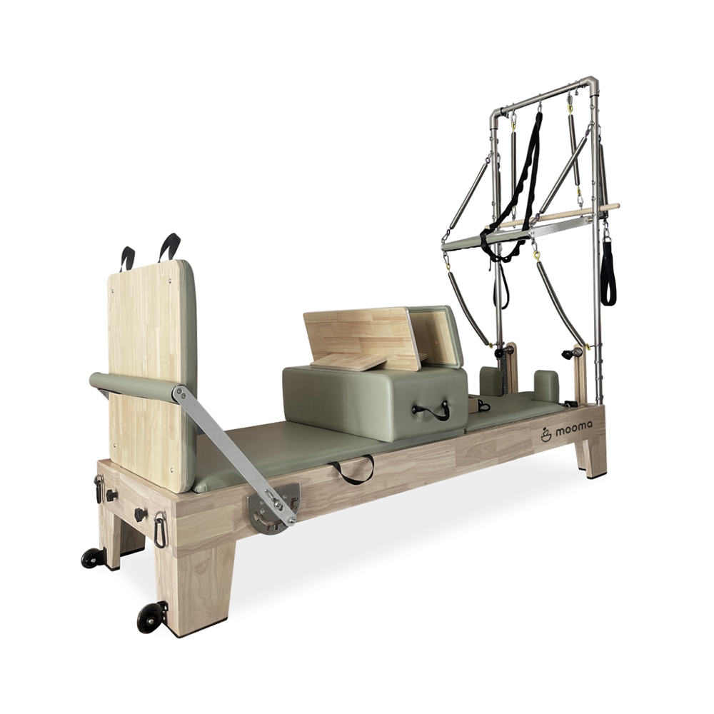 Pilates Machines - Mooma Reformer Pilates With Ap-rtw Wooden Tower