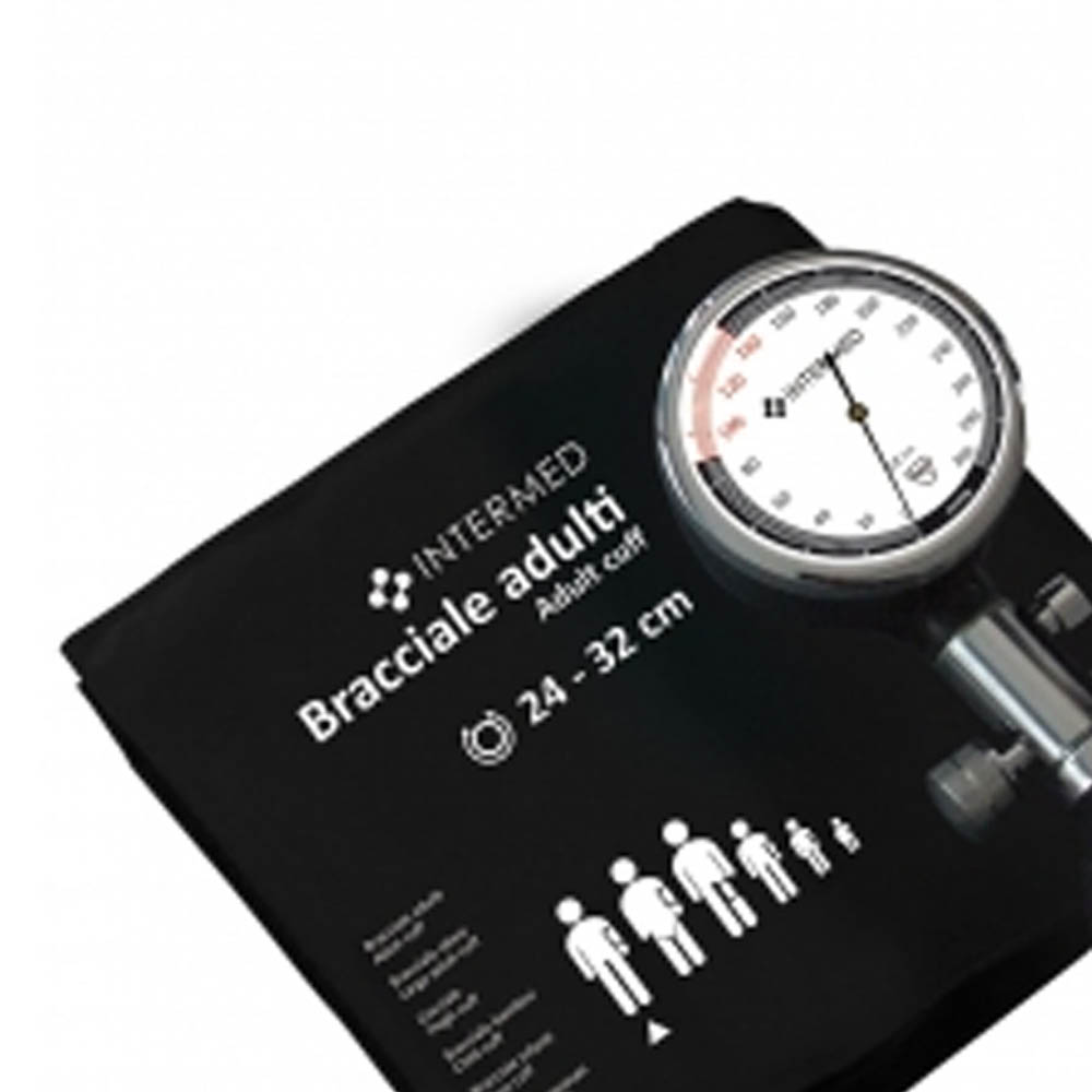 Sphygmomanometers/blood pressure monitors - Intermed Aneroid Sphygmomanometer Black Color 2 Tube System