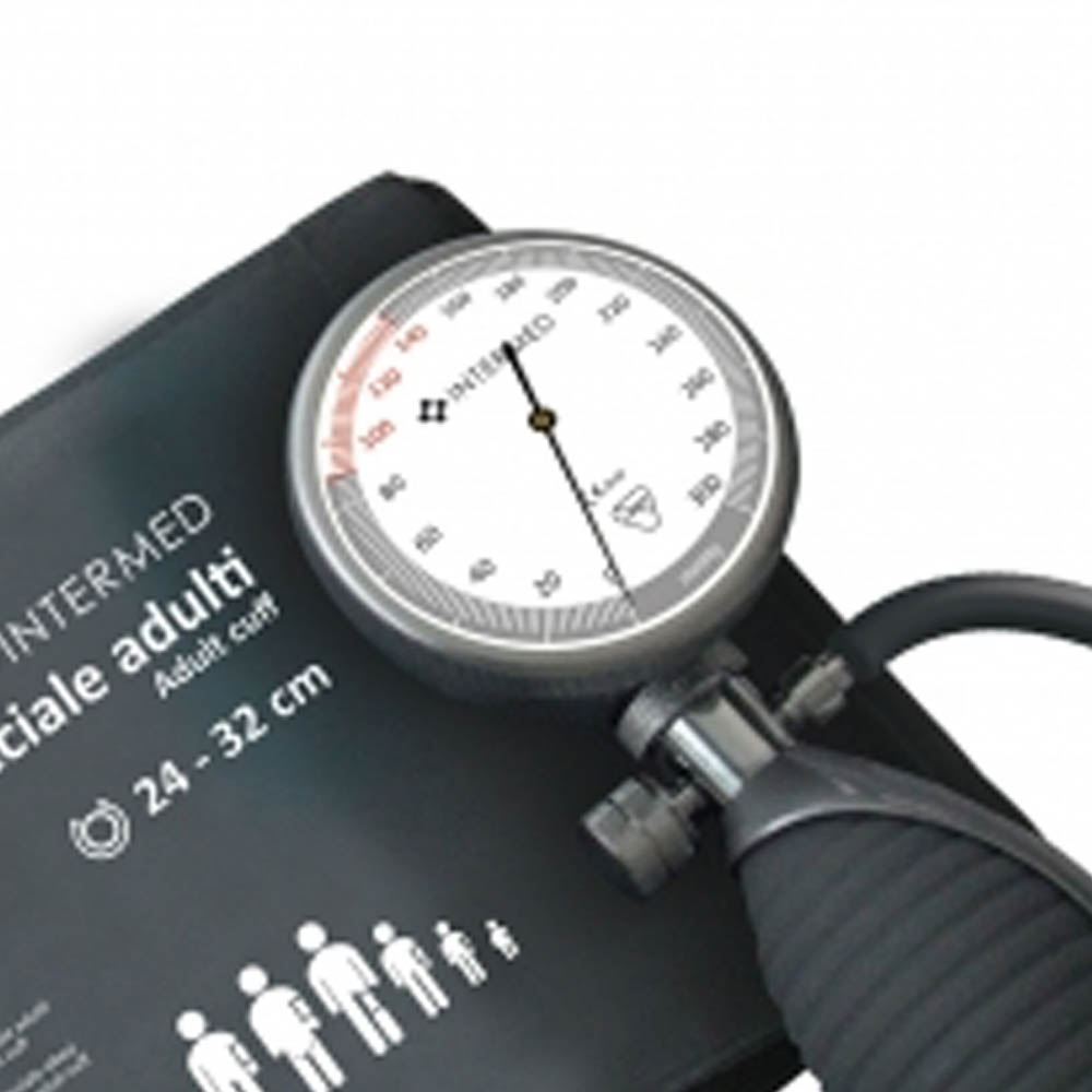 Sphygmomanometers/blood pressure monitors - Intermed Prestige Model Aneroid Sphygmomanometer In Metal