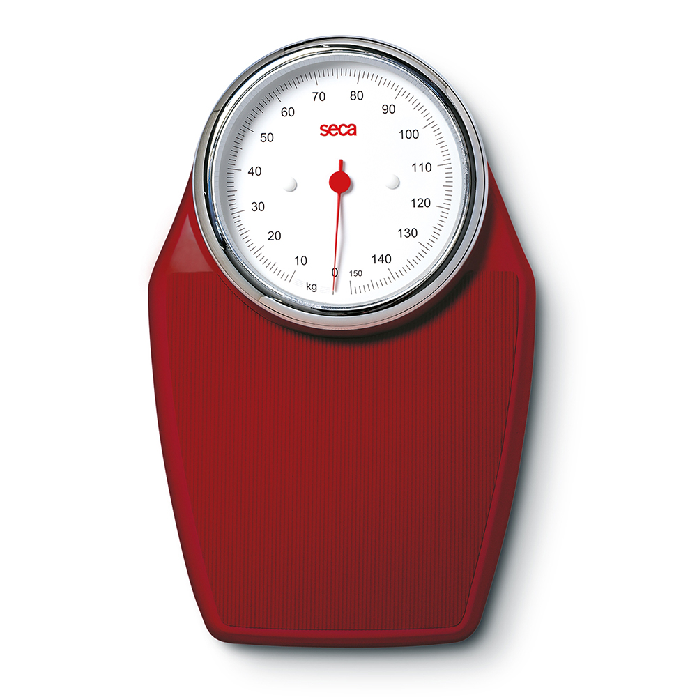 Scales - Seca 760/bo Mechanical Floor Scale With Burgundy Mat