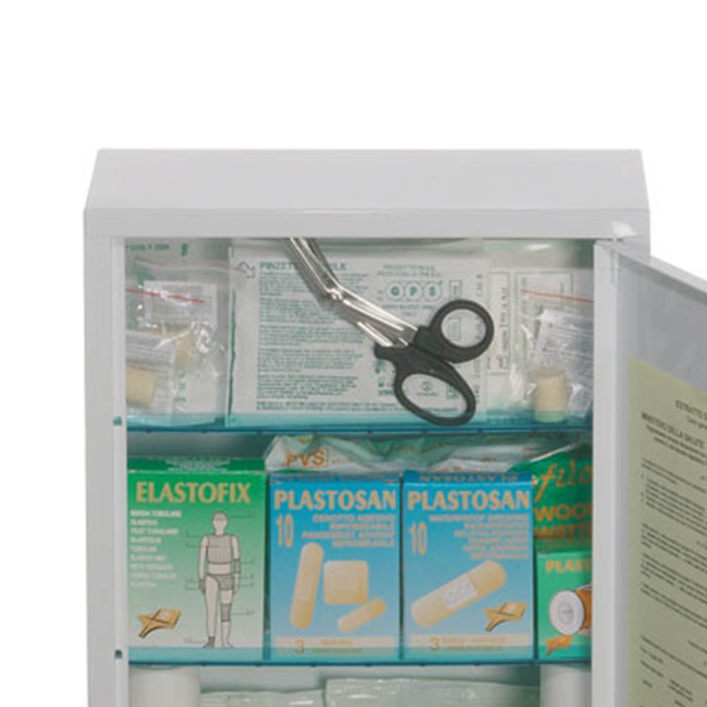 Boxes and Cabinets - Intermed Metal Cabinet With 3 Compartments And 2 Internal Shelves For First Aid