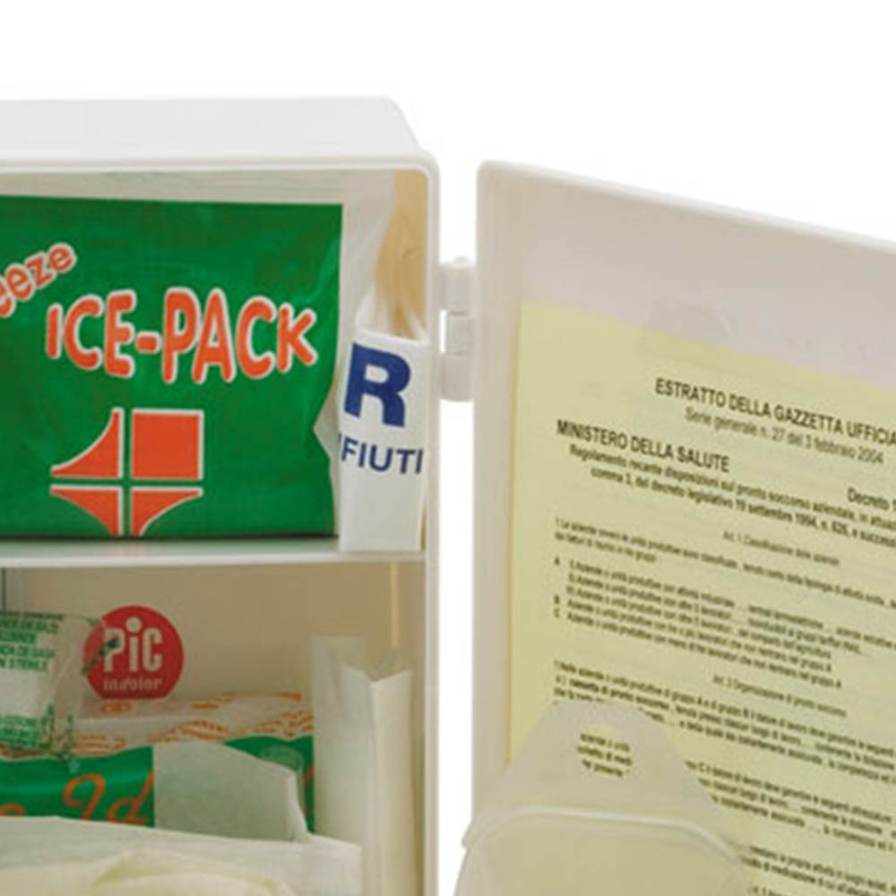 Cassette e Armadietti - Intermed Armadietto In Rc A 3 Vani E 2 Ripiani Interni Per Pronto Soccorso