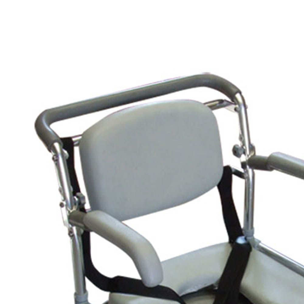 Toilet and shower chairs - Intermed Comfortable Shower With Folding Toilet With Wheels And Fixed Backrest 