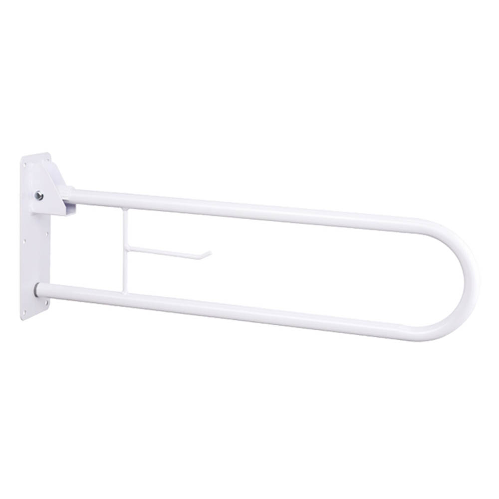 Grab bars for bathroom - Intermed Folding Bathroom Grab Bars In Painted Steel