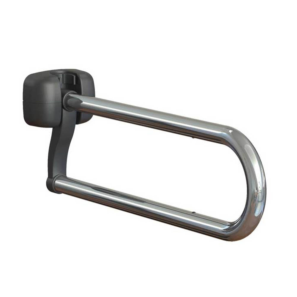 Grab bars for bathroom - Intermed Lux Folding Handle For Bathroom And Toilet In Stainless Steel