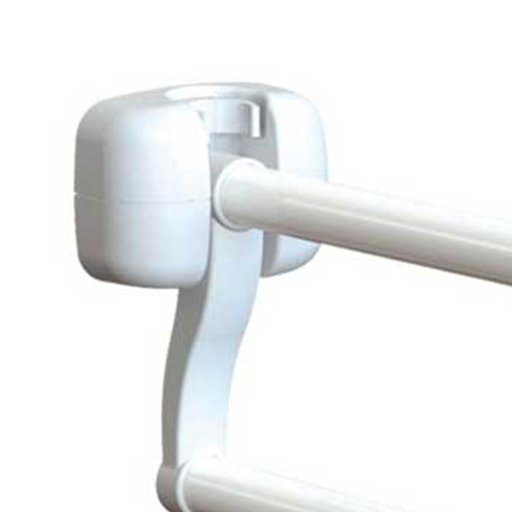 Grab bars for bathroom - Intermed Lux Folding Handle For Bathroom And Toilet In White Steel