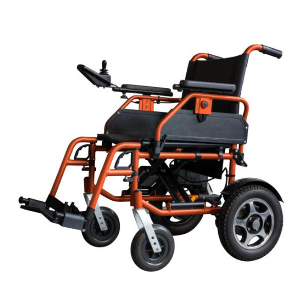 Wheelchairs for the disabled - Intermed Enjoy Folding Electric Wheelchair For Disabled People, Orange