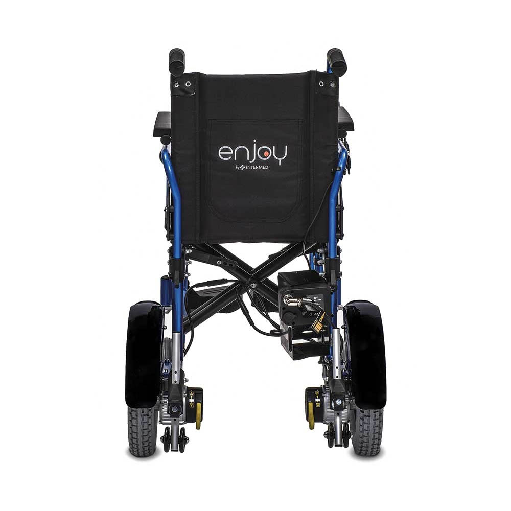 Wheelchairs for the disabled - Intermed Enjoy Folding Electric Wheelchair For The Disabled, Blue