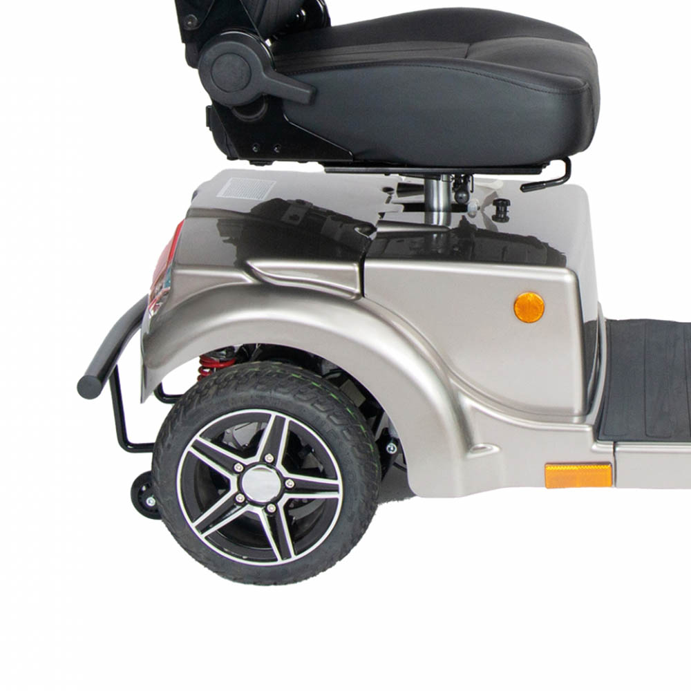 Scooters for the disabled - Intermed Ares 4-wheel Electric Scooter For The Disabled And Elderly, Grey, With Front Basket