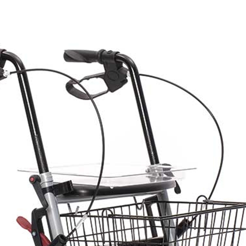 Rollator Walkers - Intermed Folding Rollator Walker With Brakes Rome Seat And Basket