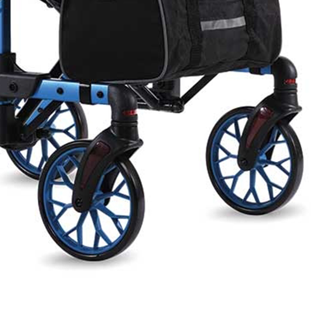 Rollator Walkers - Intermed Vancouver Folding Rollator Walker With Seat, Brakes And Basket