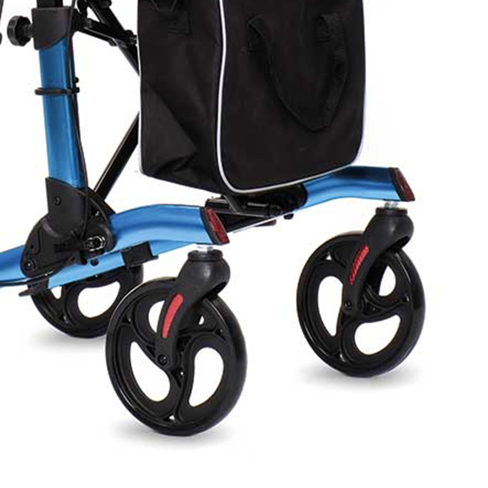 Rollator Walkers - Intermed Sparta Folding Rollator Walker With Seat, Basket And Brakes