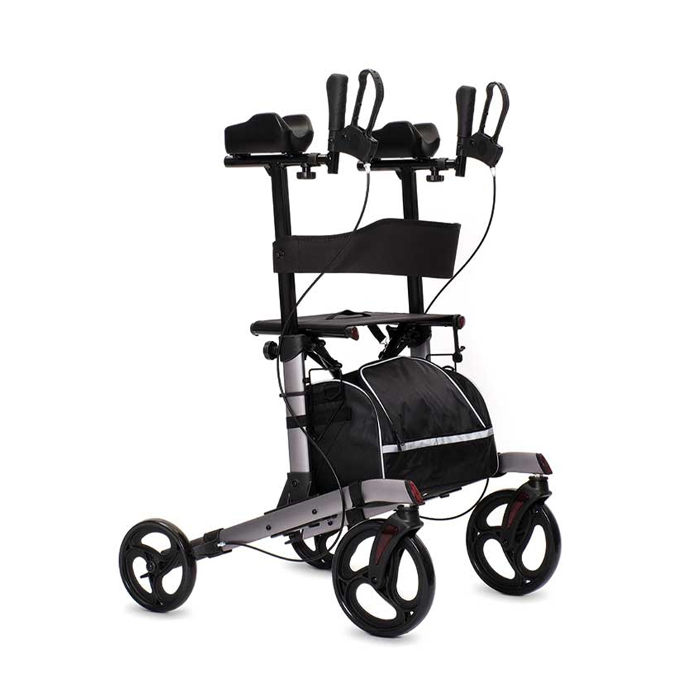 Rollator Walkers - Intermed Folding Rollator Walker With Brakes And Seat