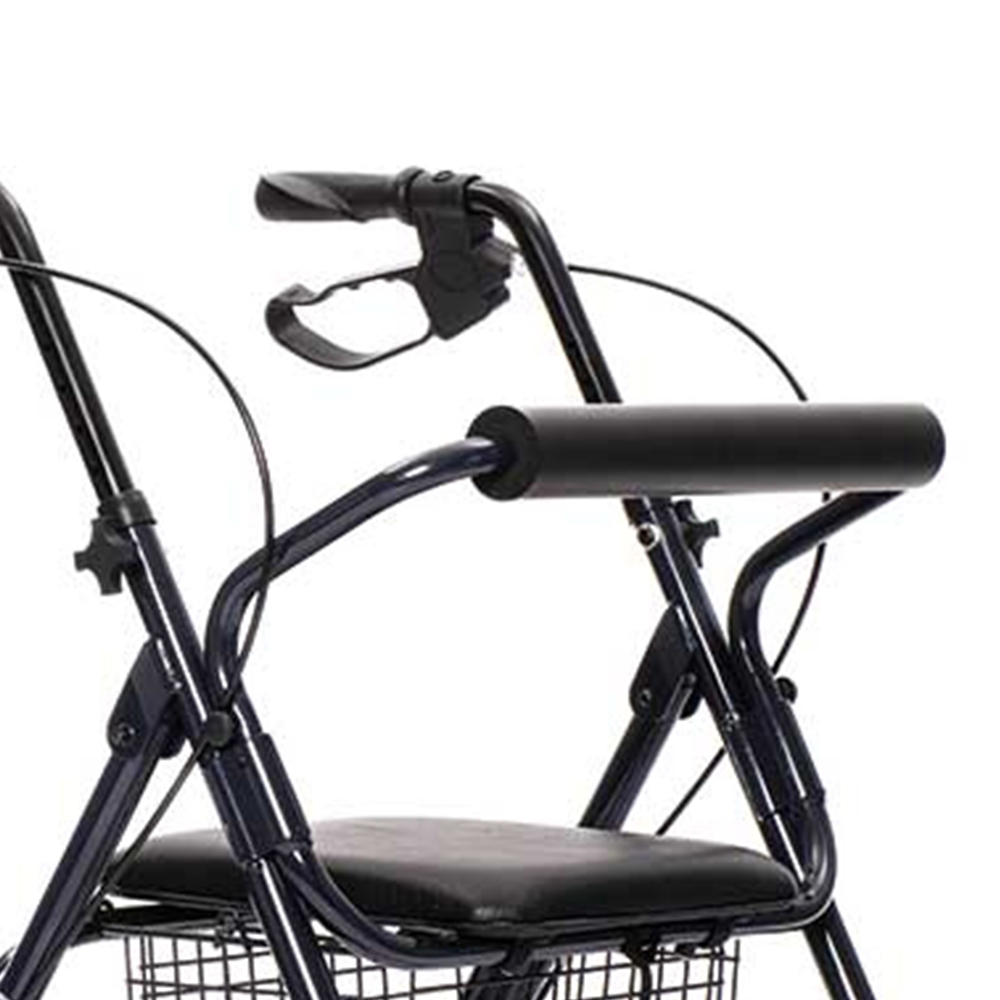 Rollator Walkers - Intermed Montreal Folding Rollator Walker For Seniors With Brakes