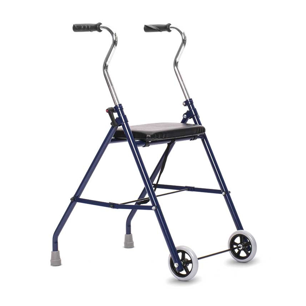 Rollator Walkers - Intermed London Folding Rollator Walker For The Elderly And Disabled With 2 Wheels