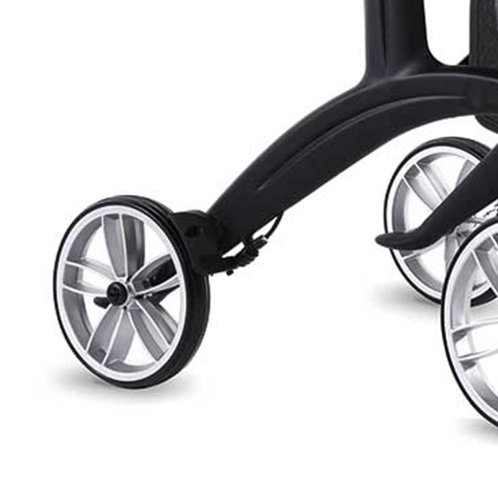 Rollator Walkers - Intermed Daytona Folding Rollator Walker Carbon Fiber Walker