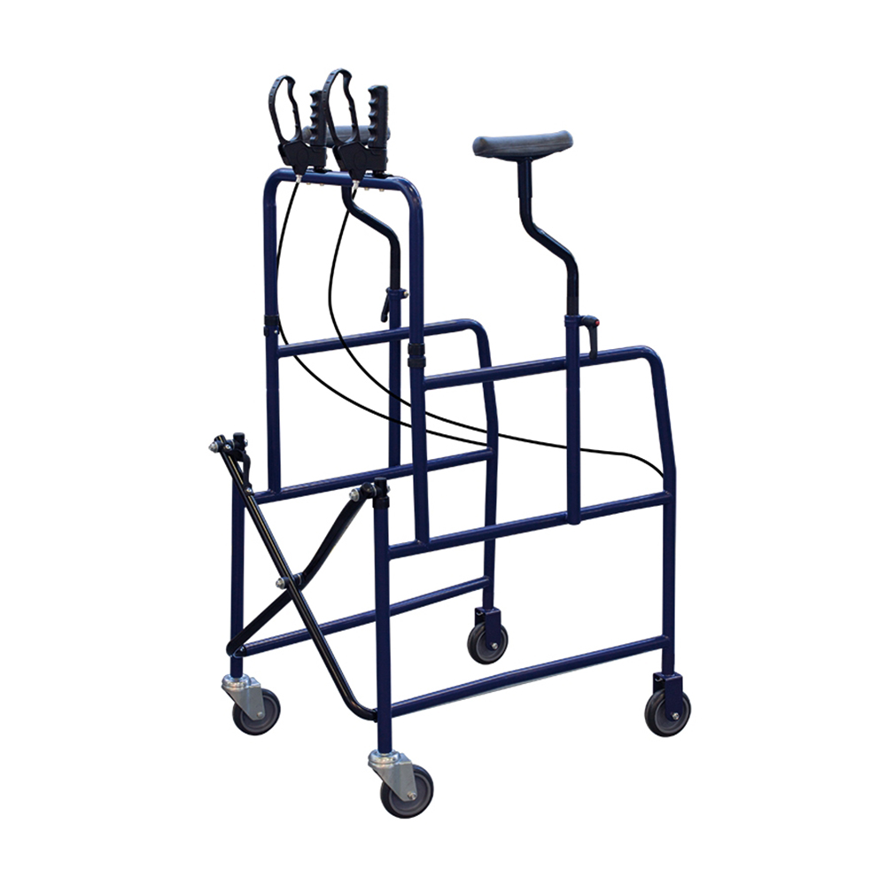 Rollator Walkers - Intermed Ad-65 Folding Axillary Rollator Walker With Brakes