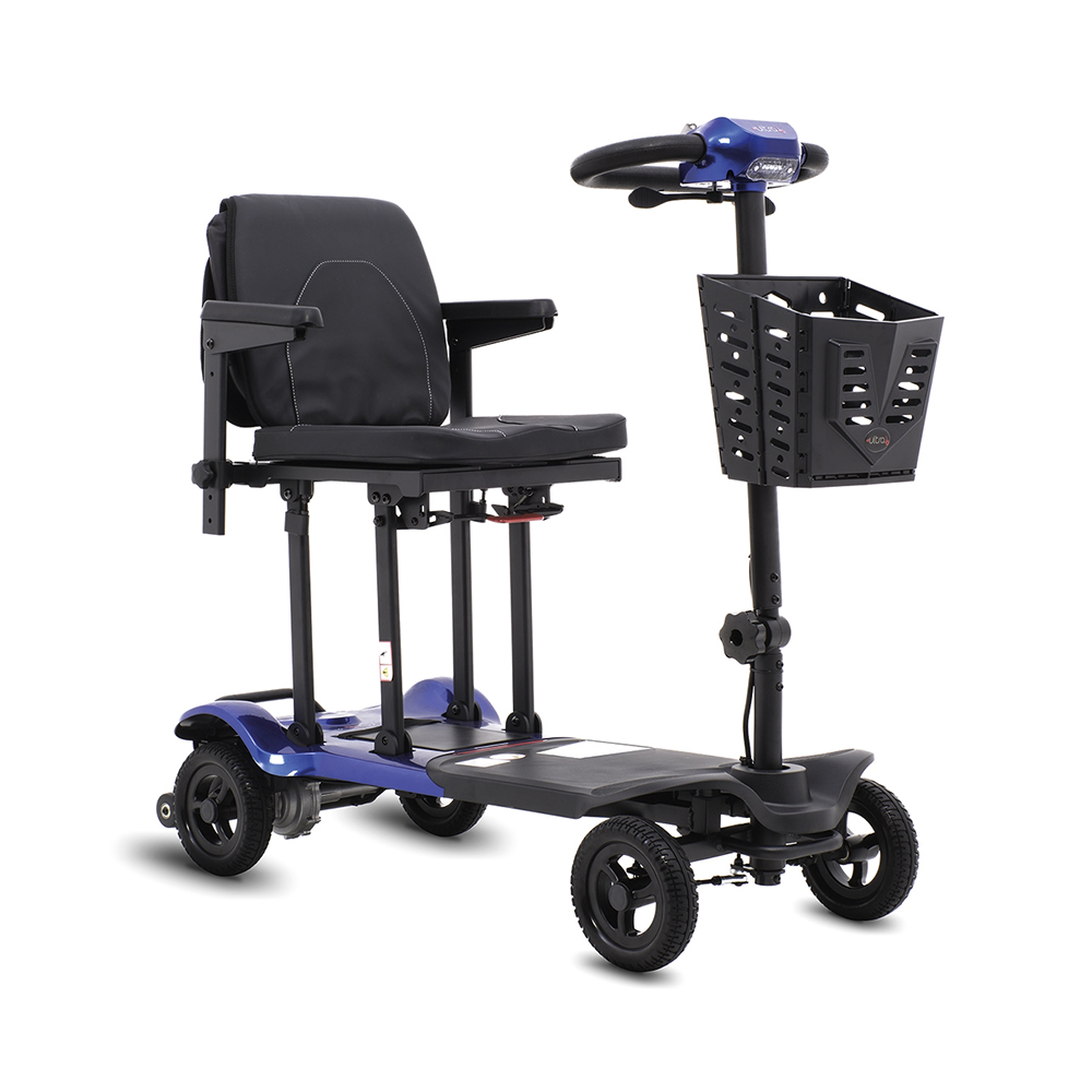 Scooters for the disabled - Intermed Ultra Blue Super Lightweight Electric 4 Wheel Scooter For The Elderly And Disabled