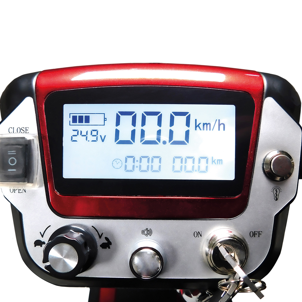 Scooters for the disabled - Intermed Smarty Folding Electric Scooter For The Elderly, 4 Wheels, Red