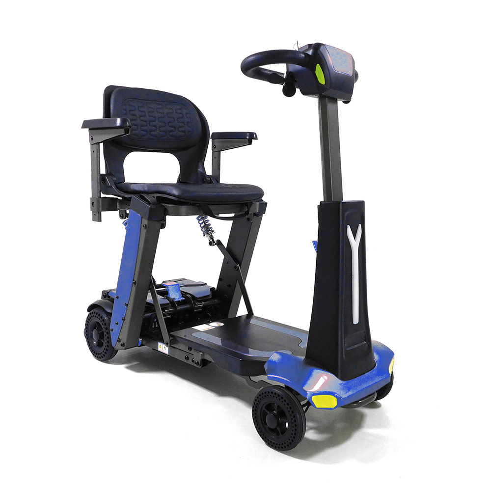 Scooters for the disabled - Intermed Smarty Folding Electric Scooter For The Elderly, 4 Wheels, Blue
