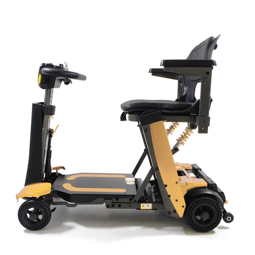 Scooters for the disabled - Intermed Smarty Folding Electric Scooter For The Elderly, 4 Wheels, Yellow