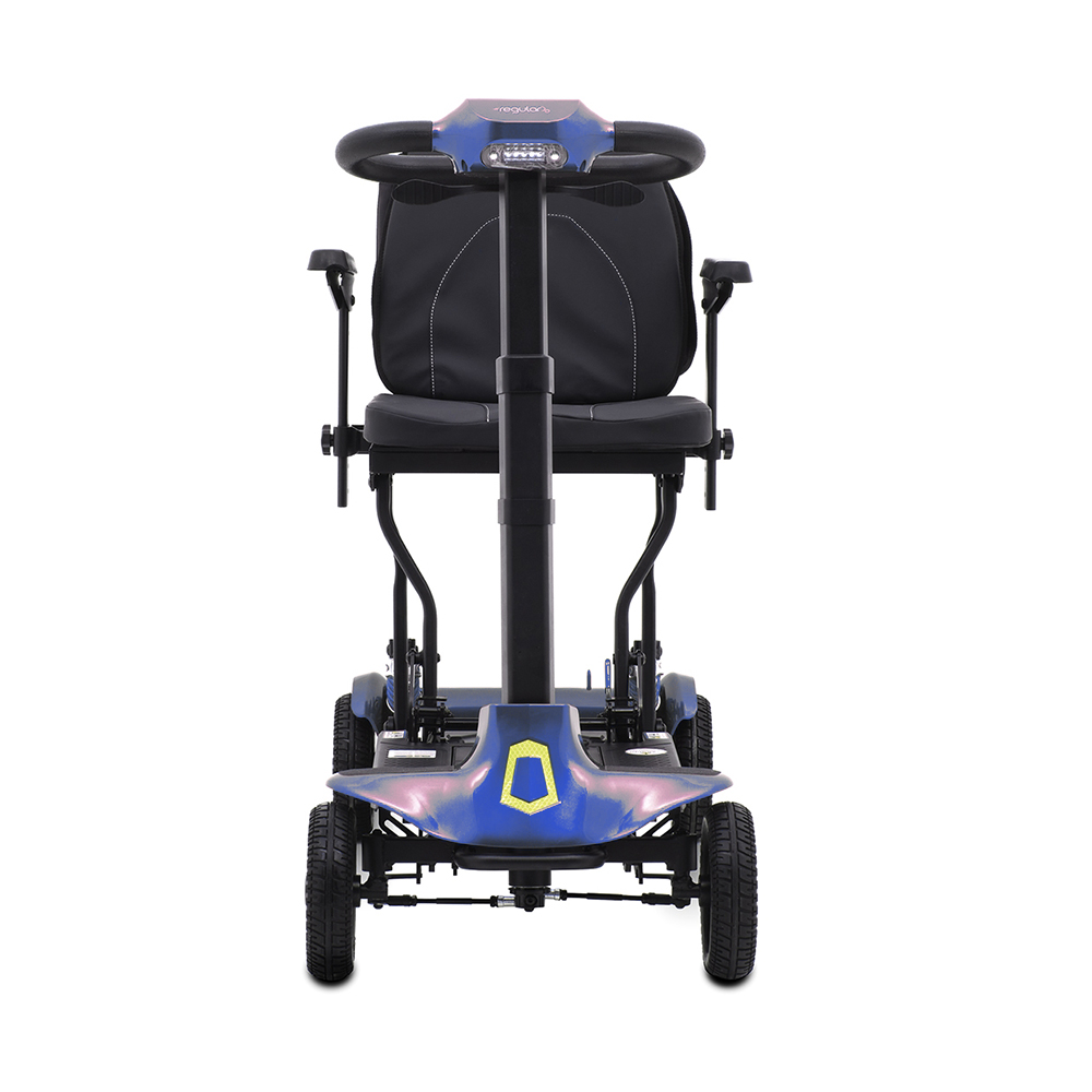 Scooters for the disabled - Intermed Regular Blue Folding Electric 4-wheel Scooter For The Elderly And Disabled