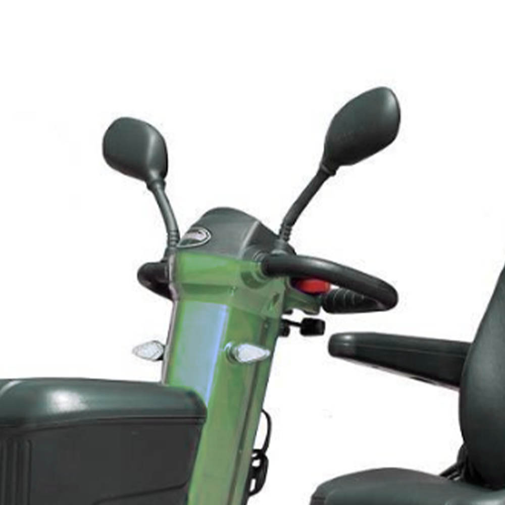 Scooters for the disabled - Intermed Ares Green 4-wheel Electric Scooter For The Disabled And Elderly With Front Basket