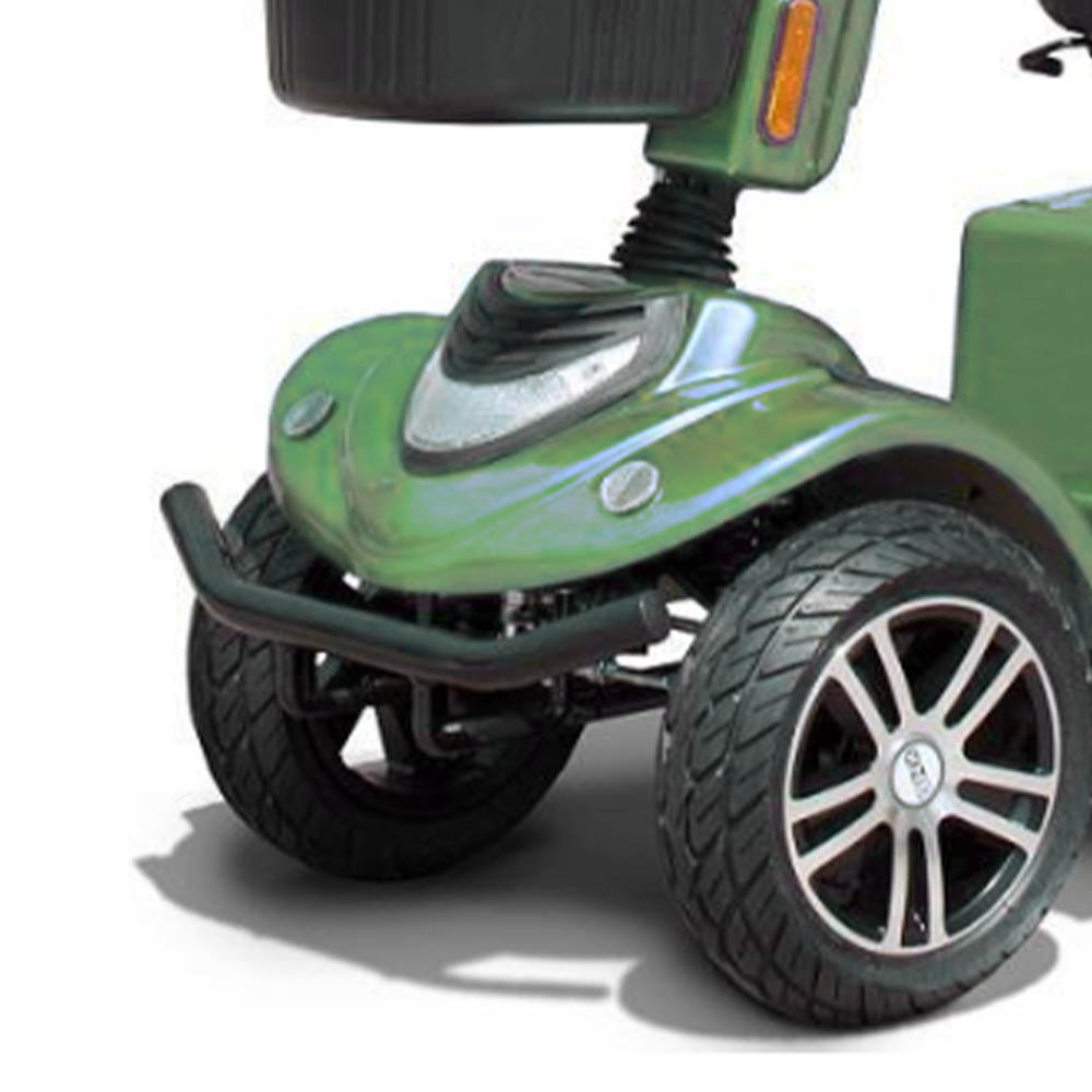 Scooters for the disabled - Intermed Ares Green 4-wheel Electric Scooter For The Disabled And Elderly With Front Basket