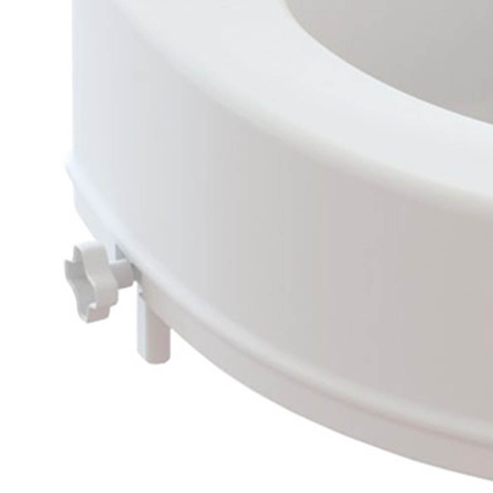 Risers for toilet bowls - Intermed Anatomical Toilet Seat Raise With Side Fixings H 14cm
