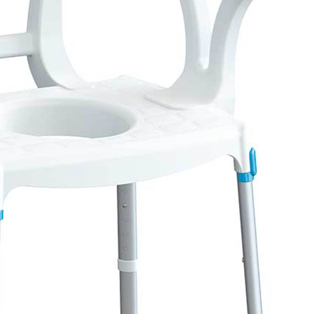 Toilet and shower chairs - Intermed Comfortable Shower And Toilet Chair With Armrests For The Disabled And Elderly