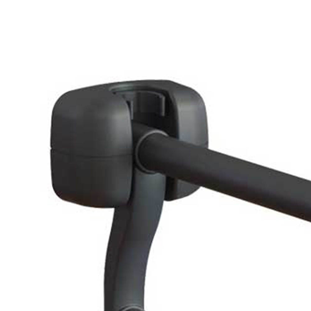 Grab bars for bathroom - Intermed Lux Folding Handle For Bathroom And Toilet In Black Steel