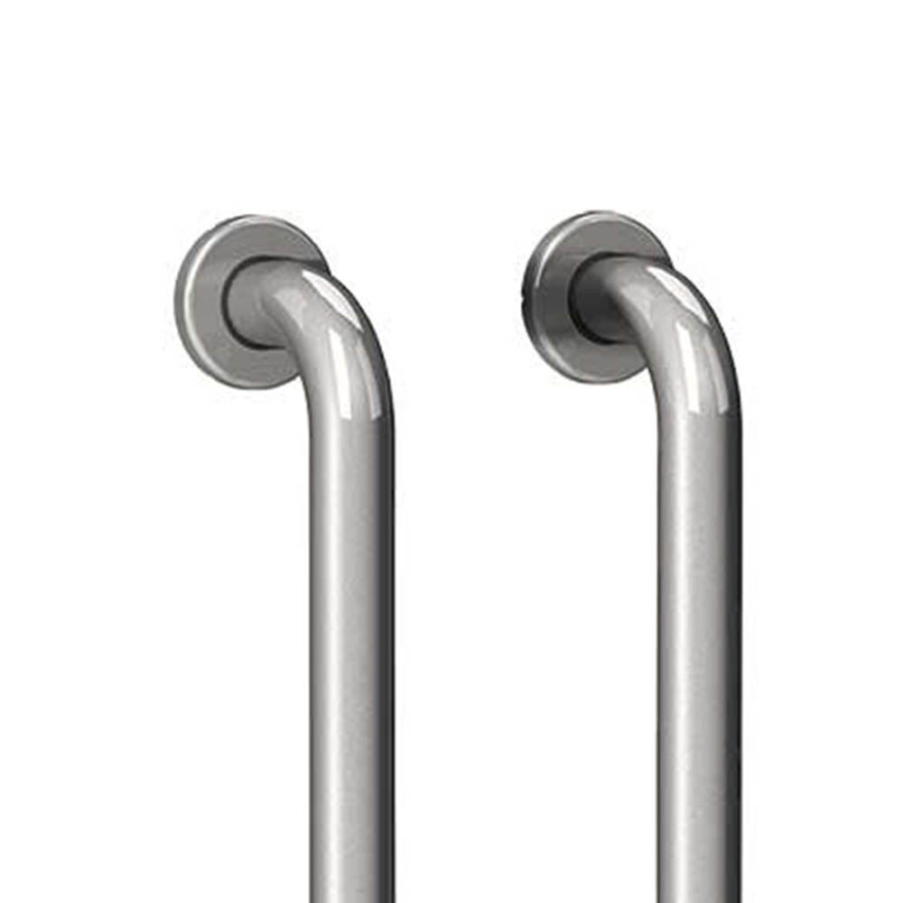 Grab bars for bathroom - Intermed Left Angle Wall Handle 90° 30x60cm Polished Stainless Steel
