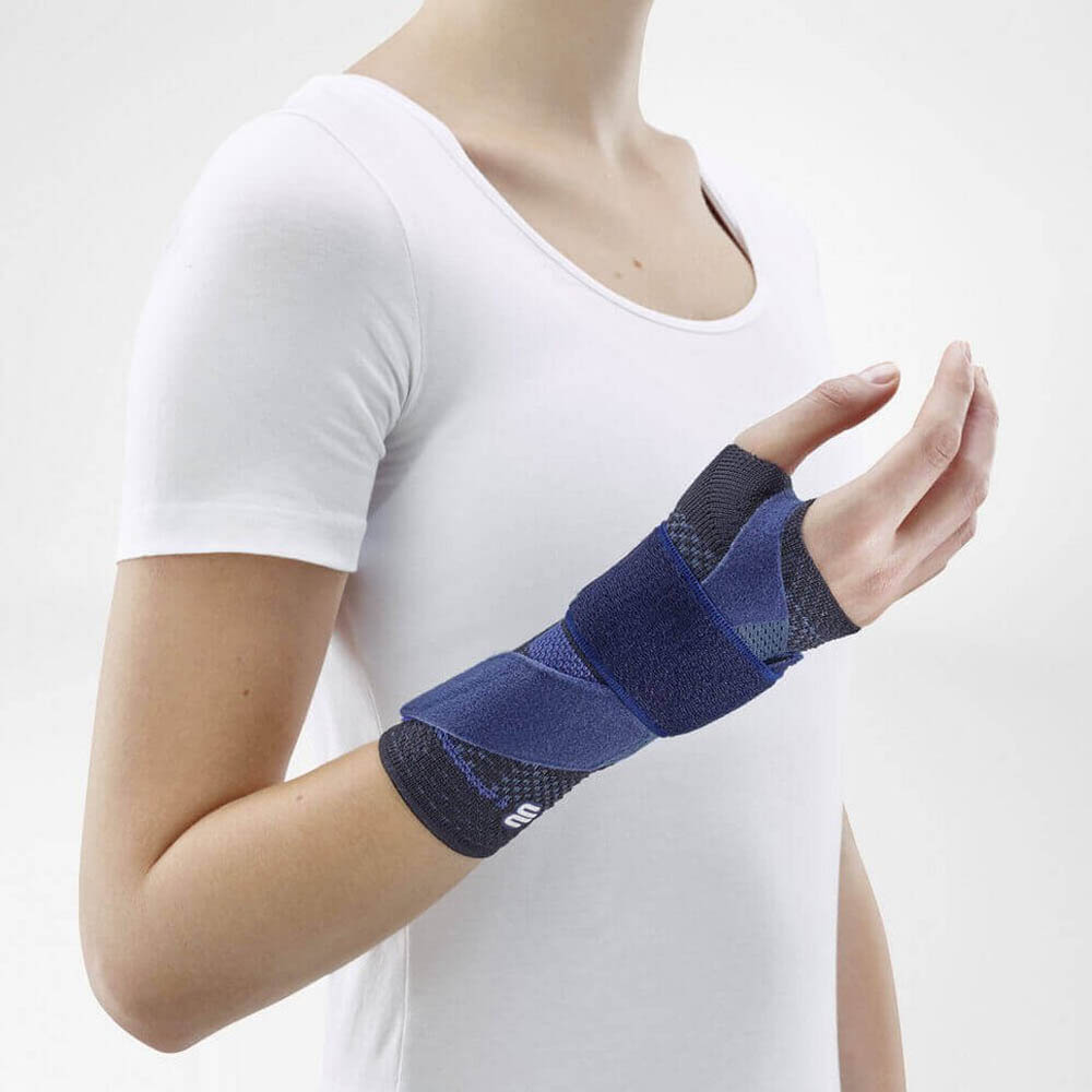 Wrist Braces - Bauerfeind Manutrain Black Left Wrist Brace For Tendonitis