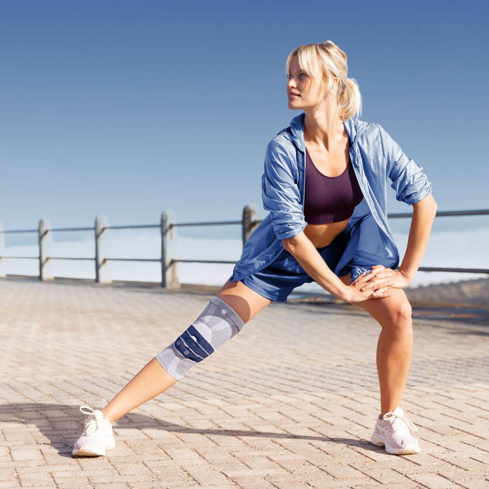 Knee braces - Bauerfeind Genutrain Beige Knee Brace For Relief And Stabilization