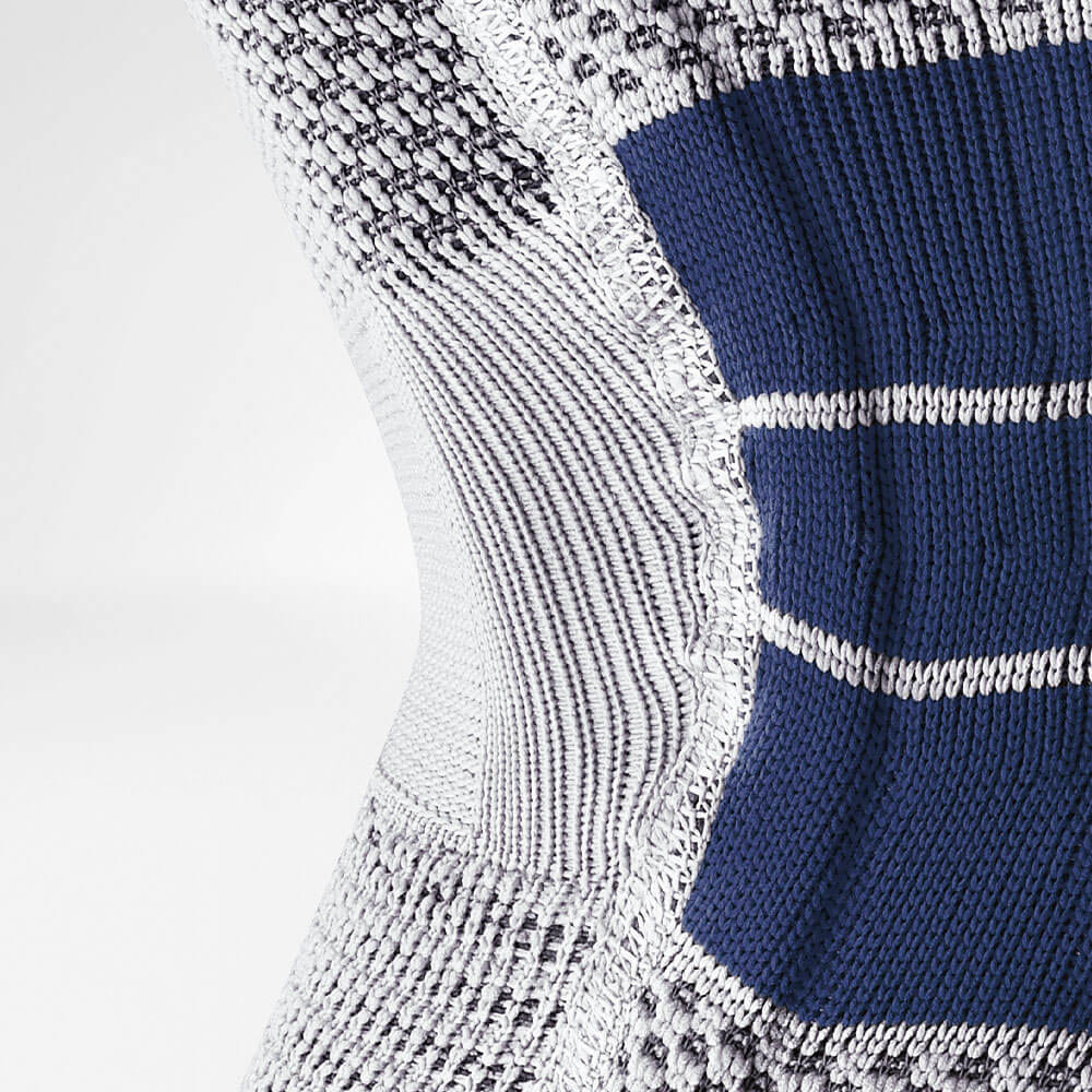 Knee braces - Bauerfeind Genutrain S Beige Left Knee Brace With Lateral Stabilizing Stays