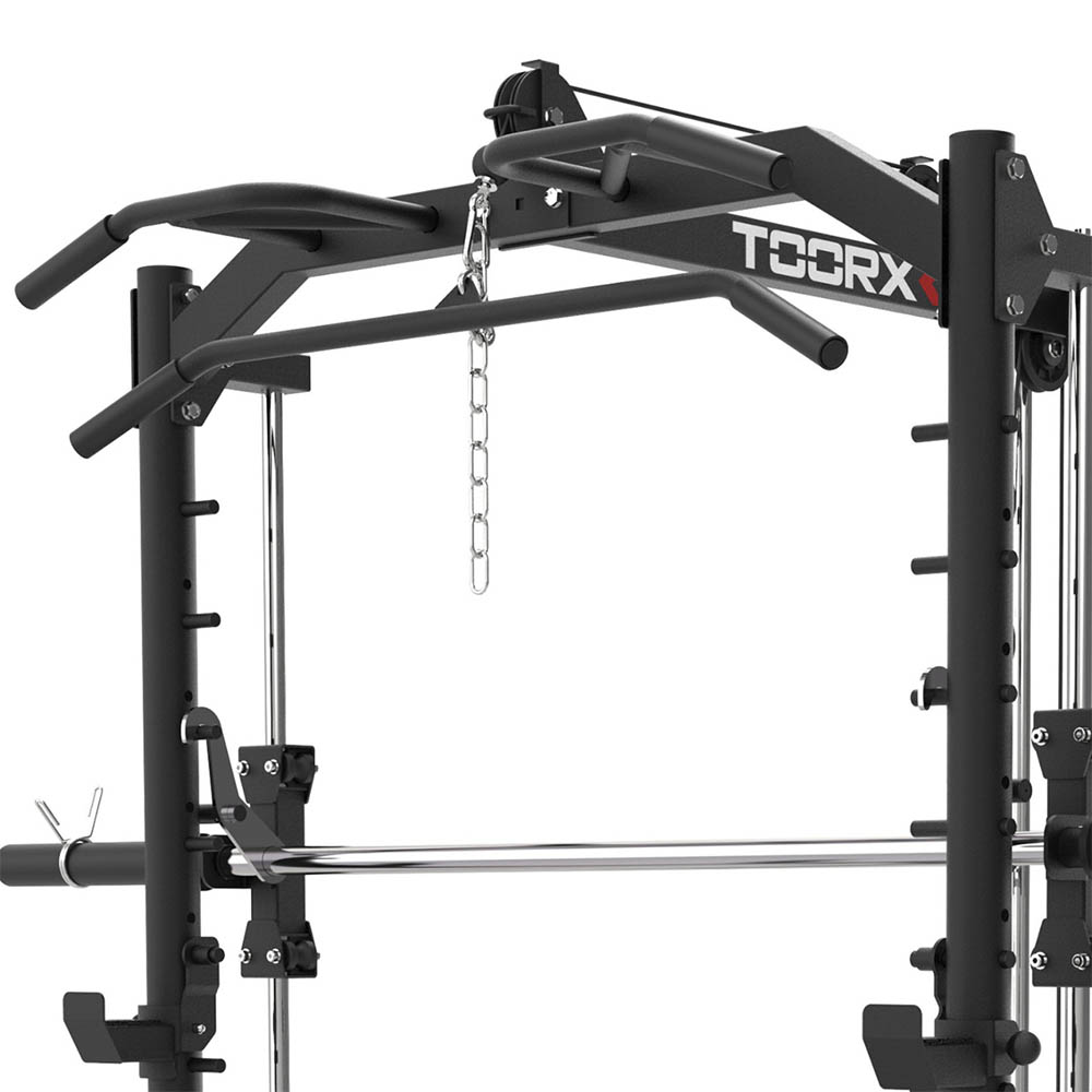 Multifunction Stations - Toorx Wlx 90 Smith Machine Squat Stand High And Low Pulley Multifunction Station